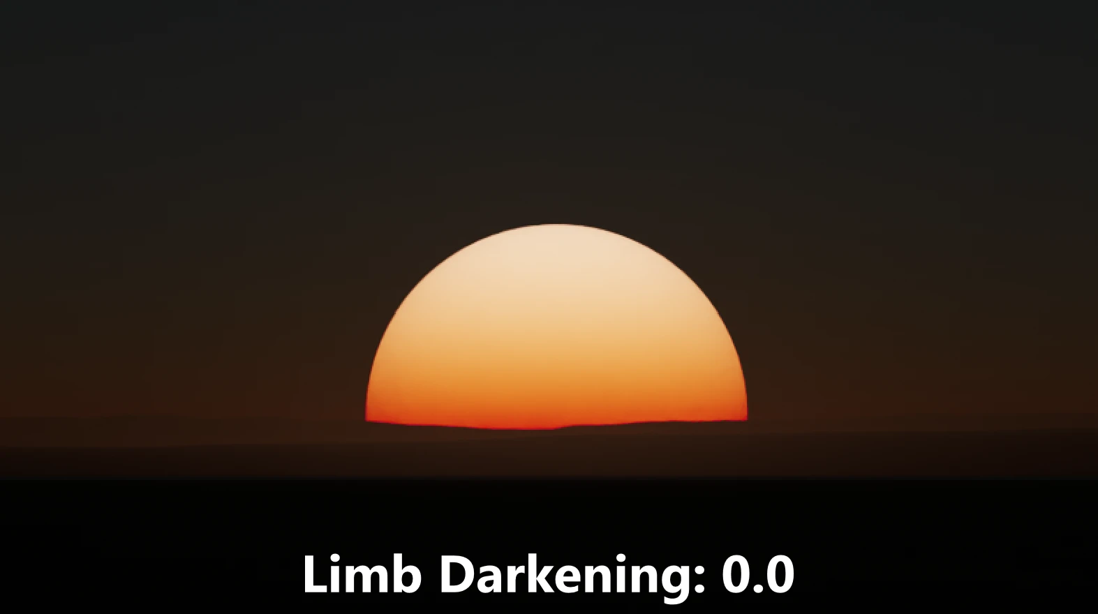 Limb darkening example